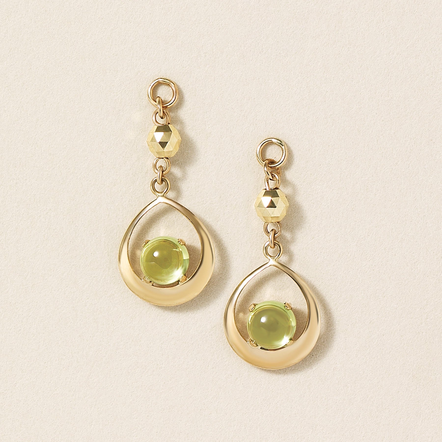 [Palette] 10K Yellow Gold Peridot Charms - Product Image