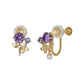 [Birth Flower Jewelry] June Hydrangea Earrings - Product Image