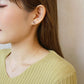 [Birth Flower Jewelry] June Hydrangea Earrings - Model Image
