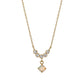 10K Yellow Gold Birthstone (Opal) Swinging Necklace - Product Image