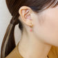 [Palette] 10K Yellow Gold Inca Rose Charms For Hoop Earrings - Model Image