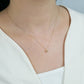 10K Diamond Lumiere Mini Necklace (OD) (Yellow Gold) - Model Image