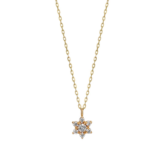 10K Yellow Gold Diamond Lumiere Mini Necklace - Product Image