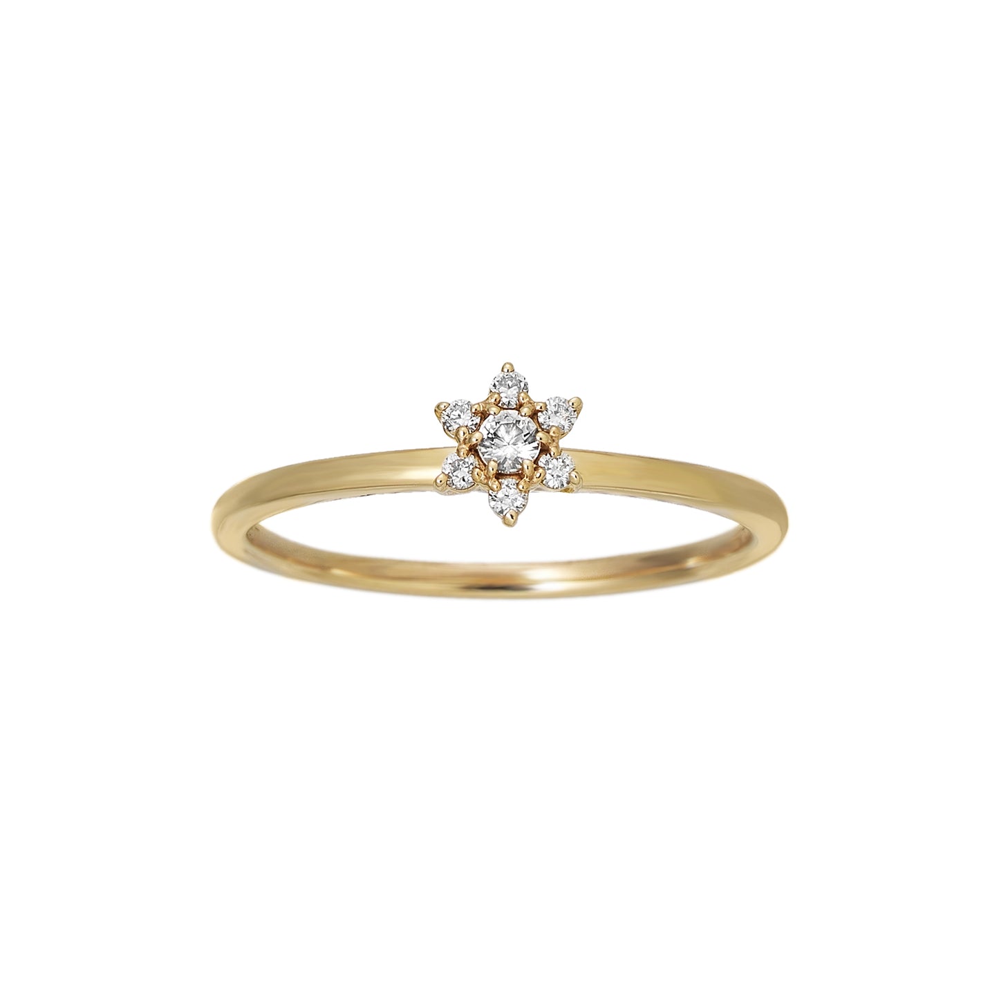 10K Yellow Gold Diamond Lumiere Ring - Product Image