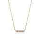 10K Yellow Gold Diamond 5-Stone Necklace - Product Image