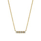 18K Yellow Gold Diamond 5-Stone Necklace - Product Image