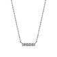 Platinum Diamond 5-Stone Necklace - Product Image
