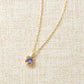 10K Yellow Gold Tanzanite Full Bloom Birthstone Necklace - Product Image