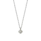 Platinum Diamond Solitaire Necklace - Product Image