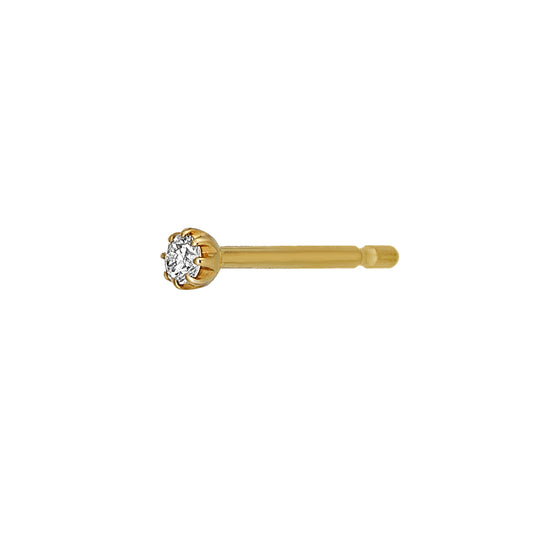 [Second Earrings] 18K Yellow Gold Diamond Single Earring - Product Image