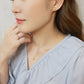 [Birth Flower Jewelry] October - Fragrant Olive Earrings (18K/10K Yellow Gold) - Model Image