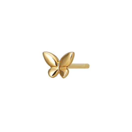 [Second Earrings] 18K Yellow Gold Butterfly Single Earring - Product Image