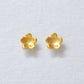 [Second Earrings] 18K Yellow Gold Flower Earrings - Product Image