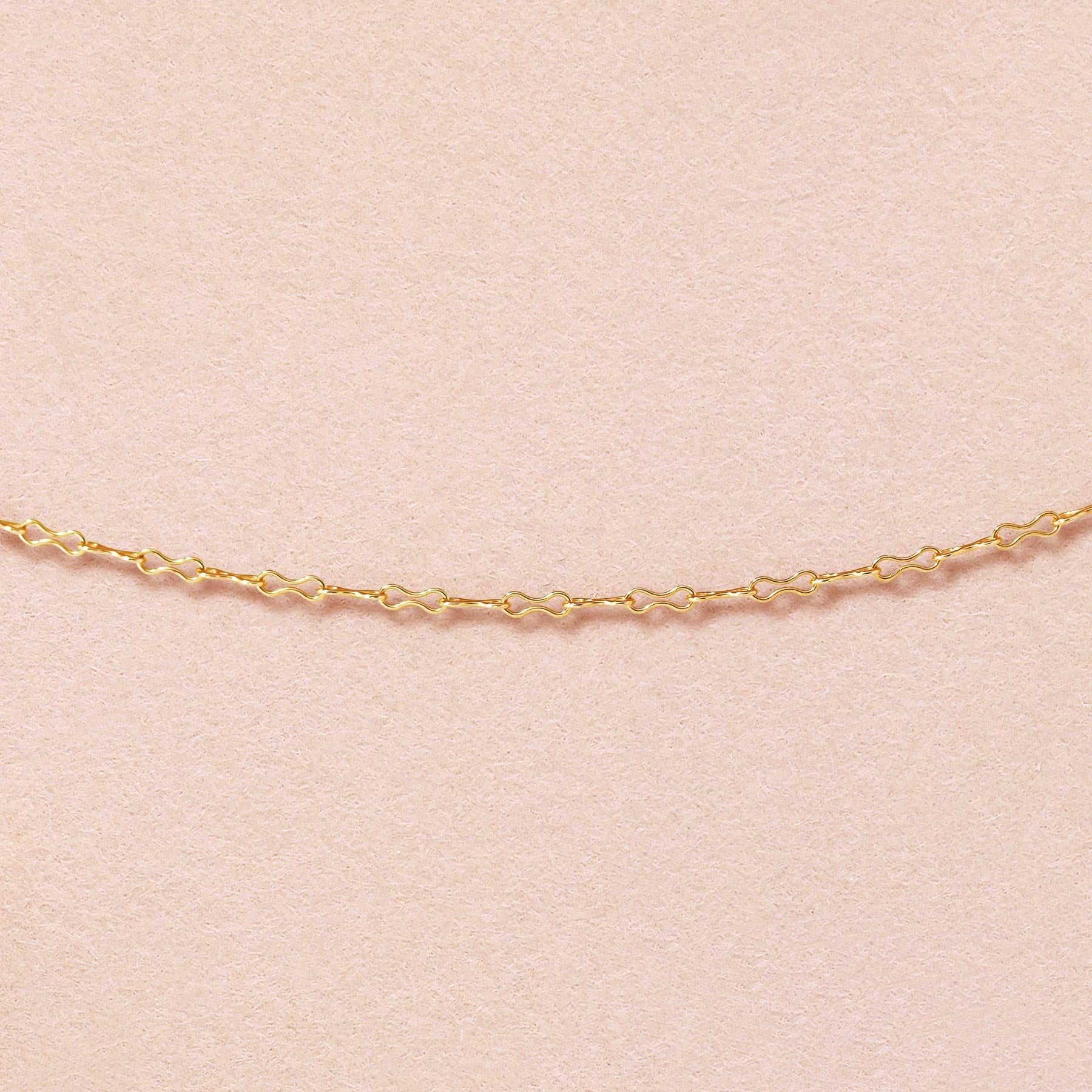 [GARDEN] 10K Ribbon Chain 40cm (Yellow Gold) - Product Image