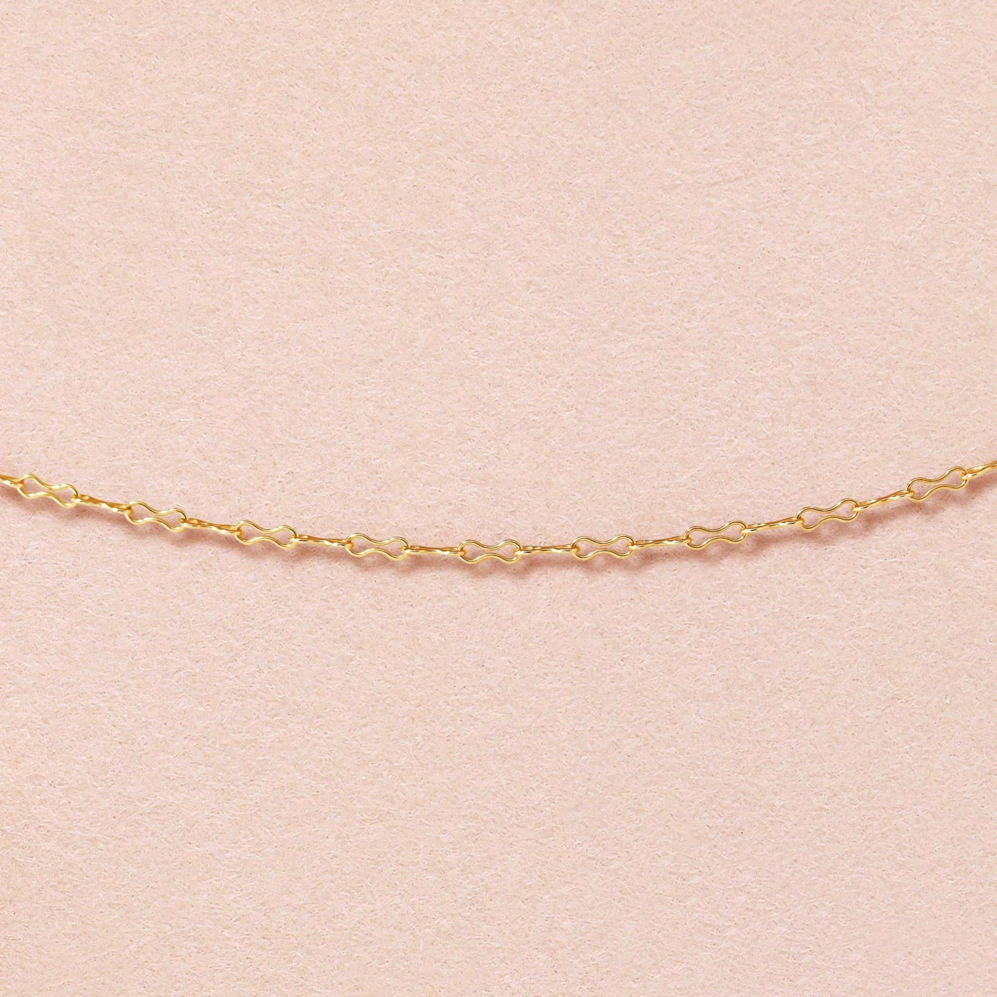 [GARDEN] 10K Ribbon Chain 40cm (Yellow Gold) - Product Image
