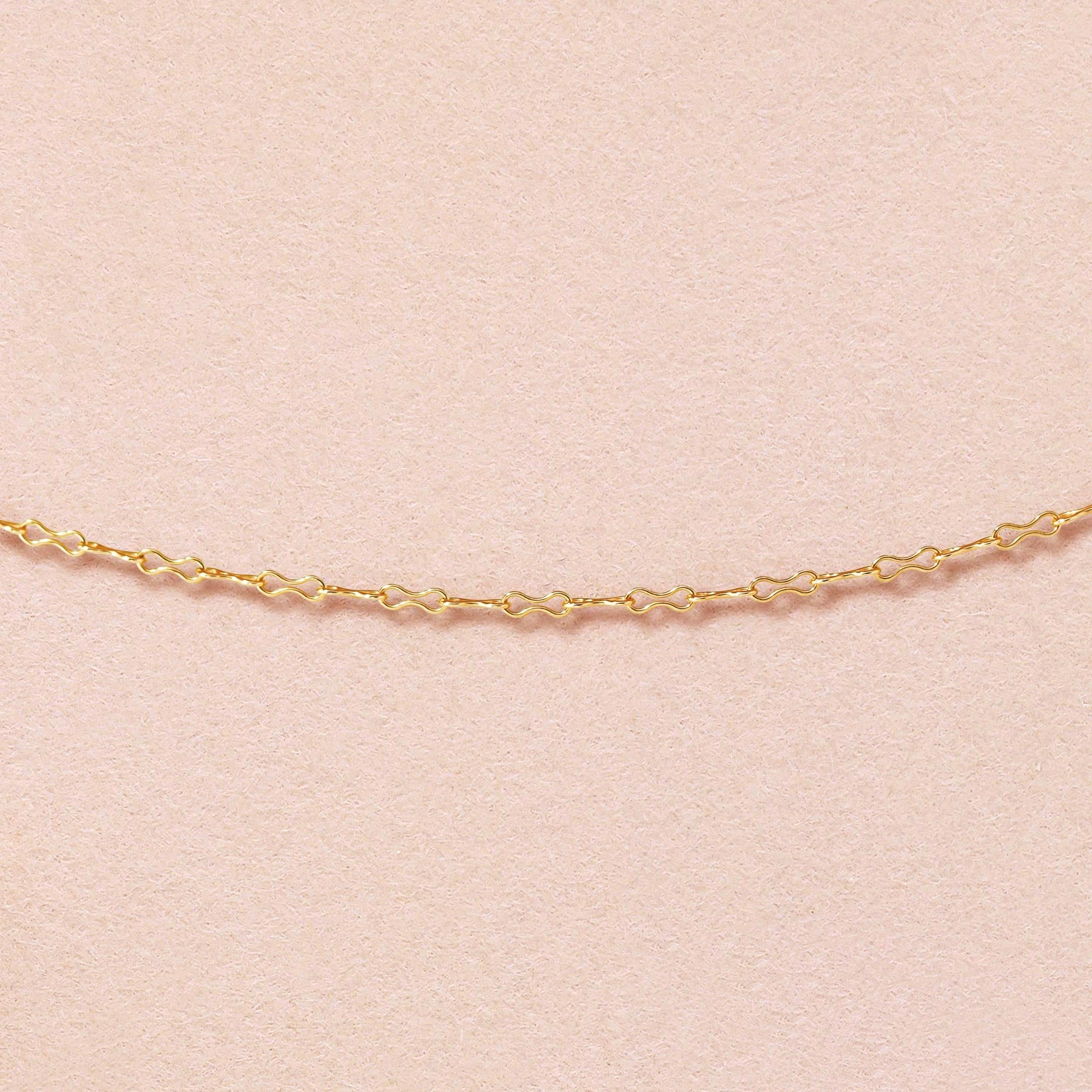 [GARDEN] 10K Ribbon Chain 40cm (Yellow Gold) - Product Image