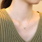 [Birth Flower Jewelry] January Snowdrop Necklace - Model Image