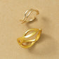 10K Gold / 925 Sterling Silver Wave Ear Cuff Set - Product Image