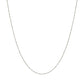10K Screw Chain Necklace 50cm (White Gold) - Product Image