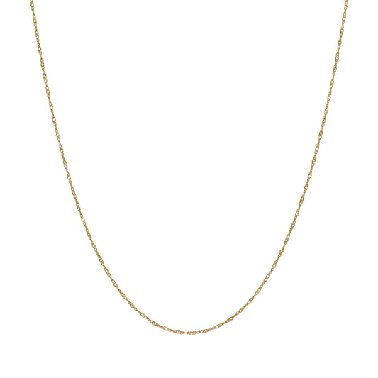 10K Screw Chain Necklace 50cm (Yellow Gold) - Product Image