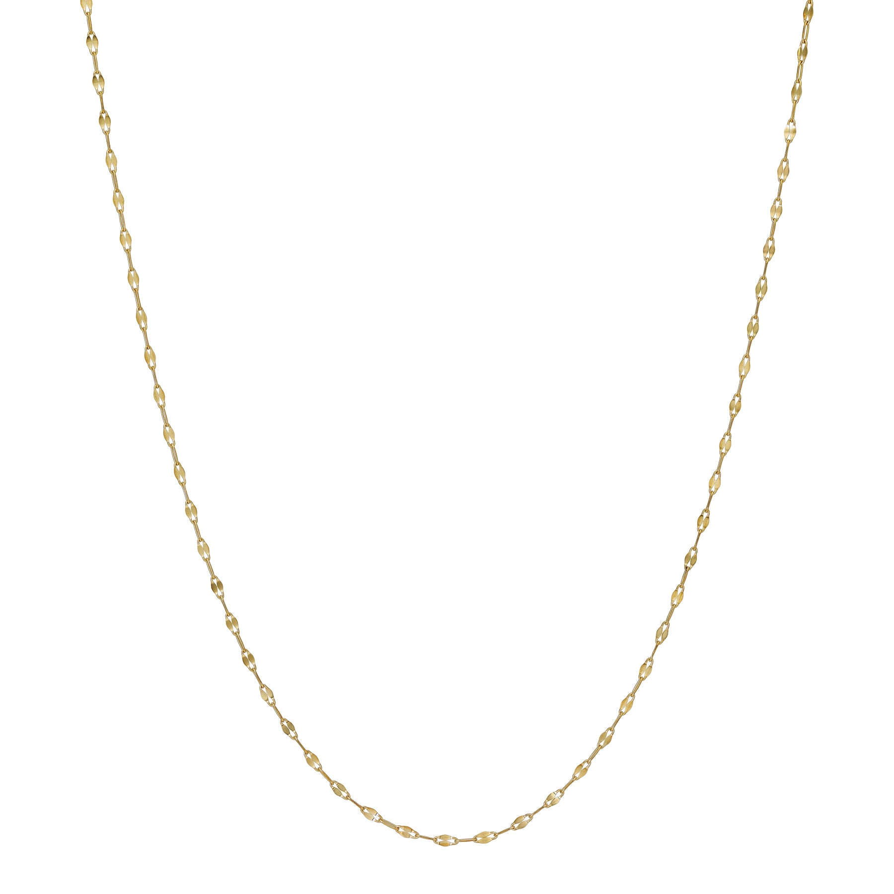 10K Petal Chain Necklace 60cm (Yellow Gold) - Product Image