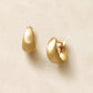 18K/10K Yellow Gold Chunky Mini Hoop Earrings - Product Image