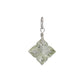 10K Green Quartz Necklace Charm (White Gold) - Product Image