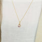 10K Ametrine Drop Necklace Charm (Yellow Gold) - Model Image