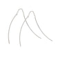 14K / 10K White Gold Fine Line Threader Earrings - Product Image
