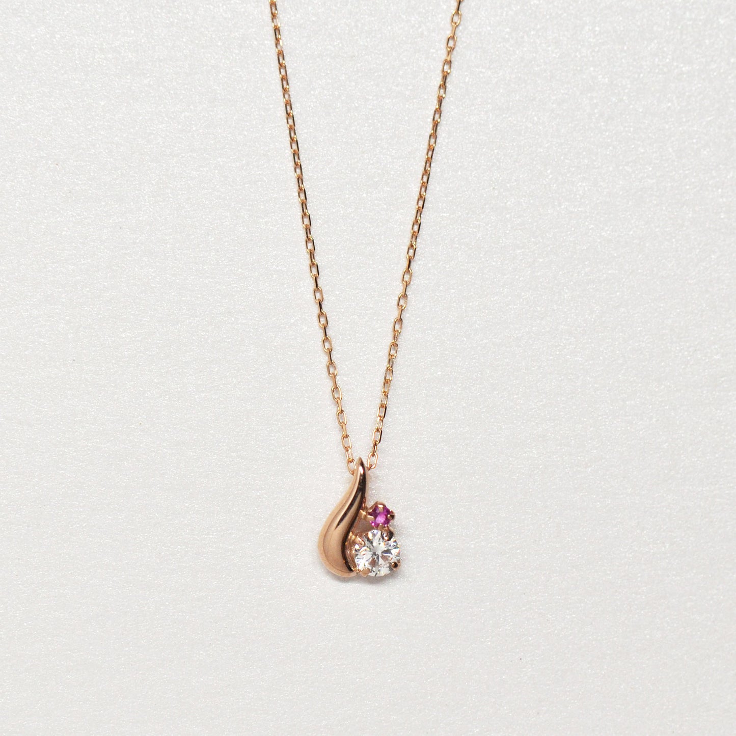Simple Drop Necklace (Rose Gold) - Product Image