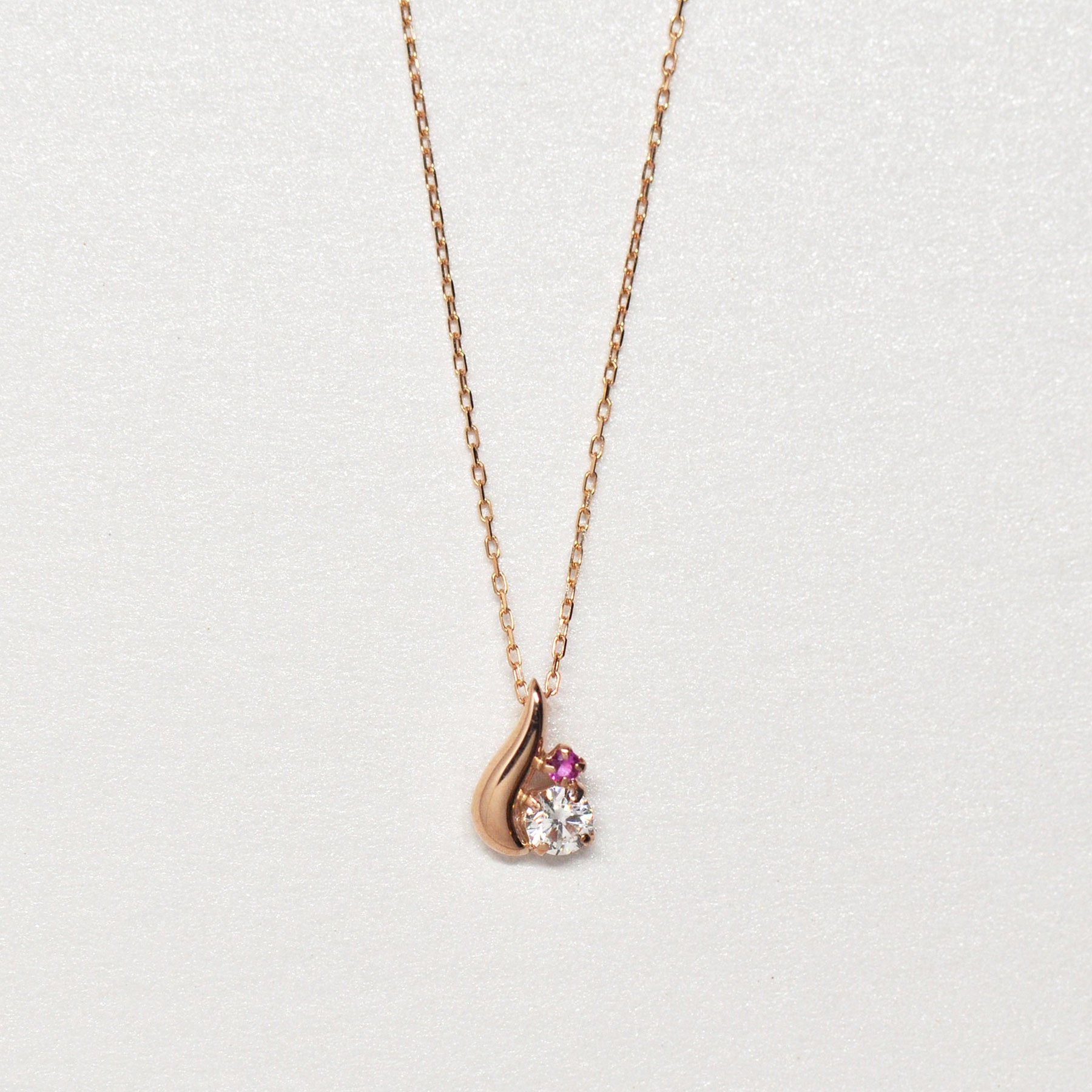 Simple Drop Necklace (Rose Gold) - Product Image