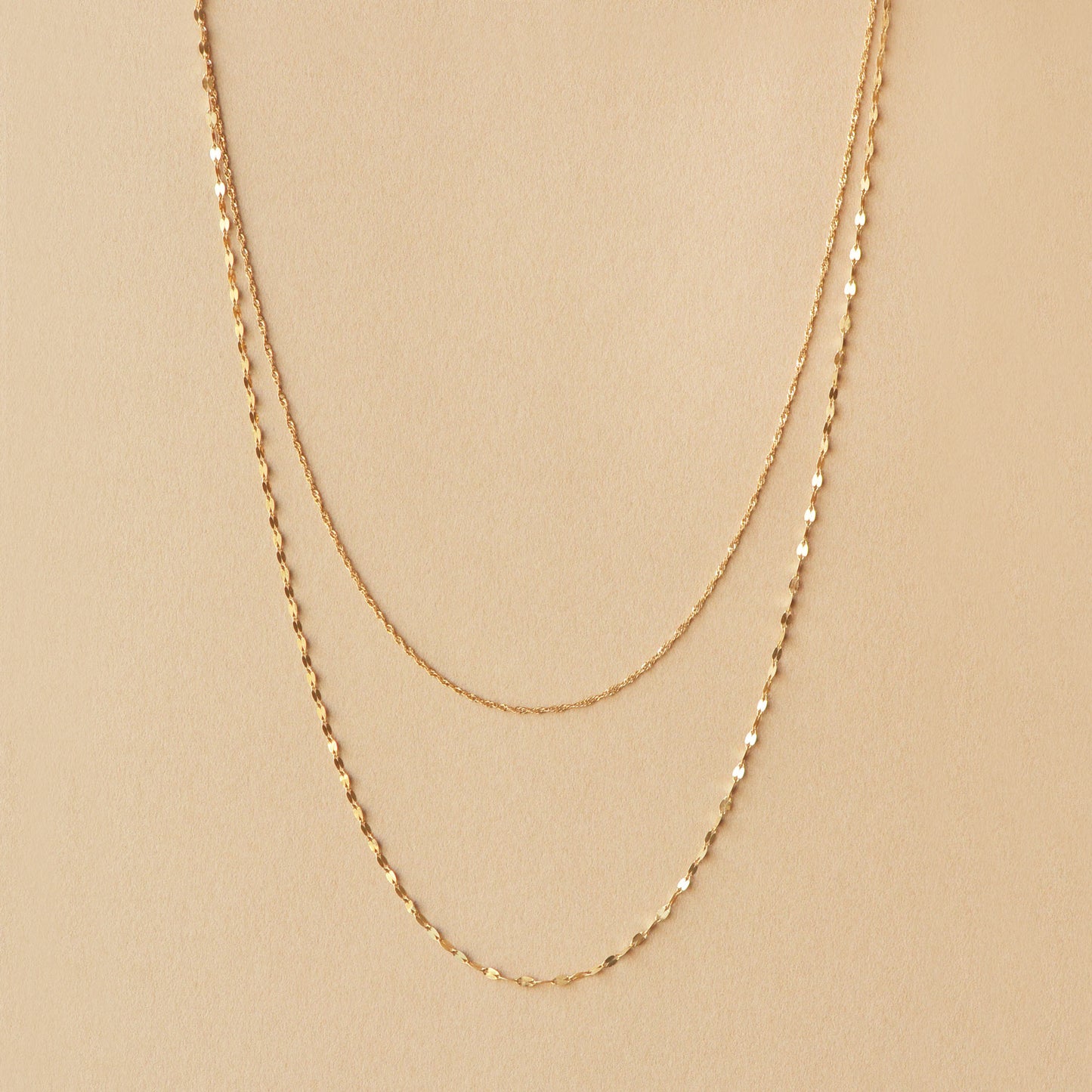 10K Yellow Gold Honey Cut Ball 3Way Long Necklace - Product Image