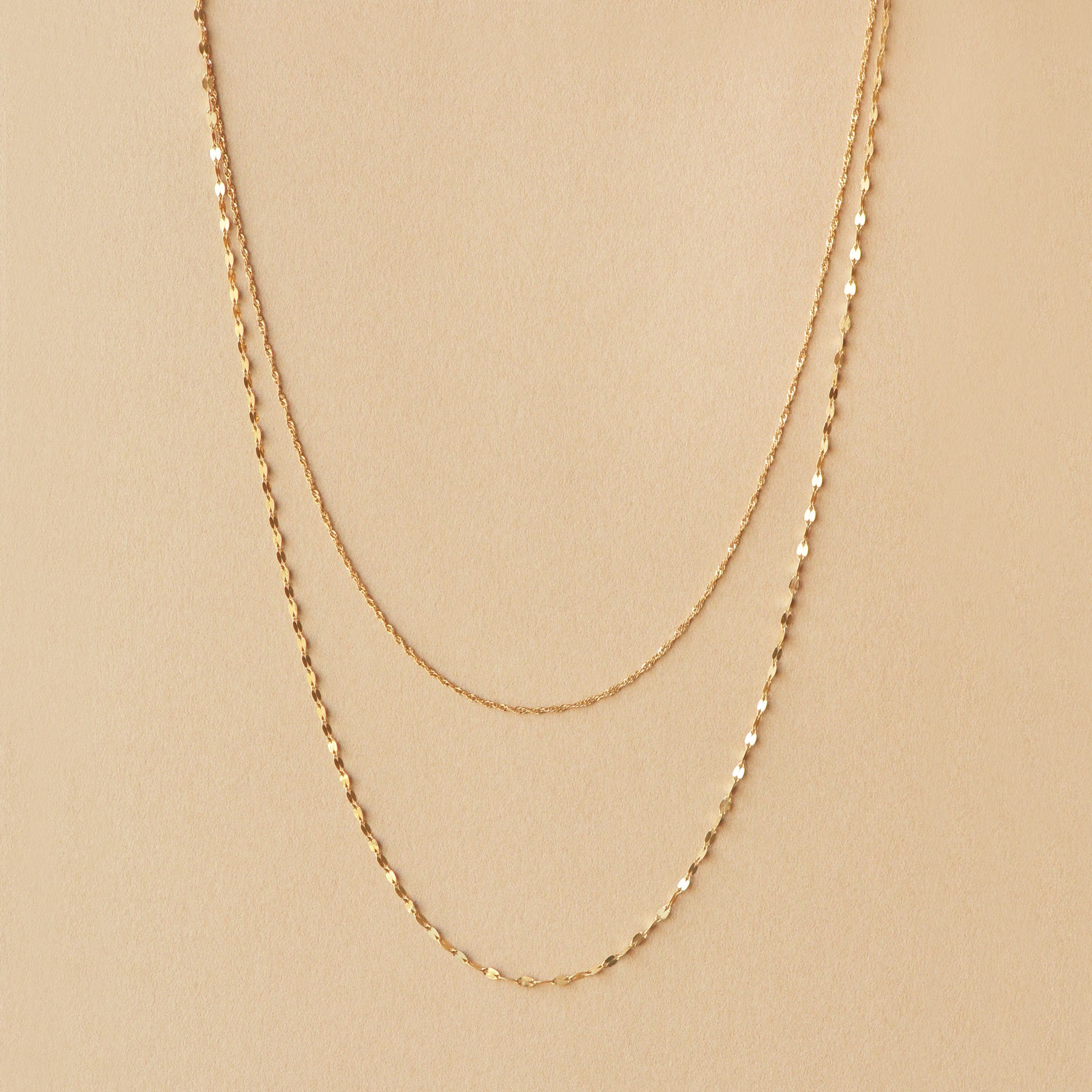10K Yellow Gold Honey Cut Ball 3Way Long Necklace - Product Image