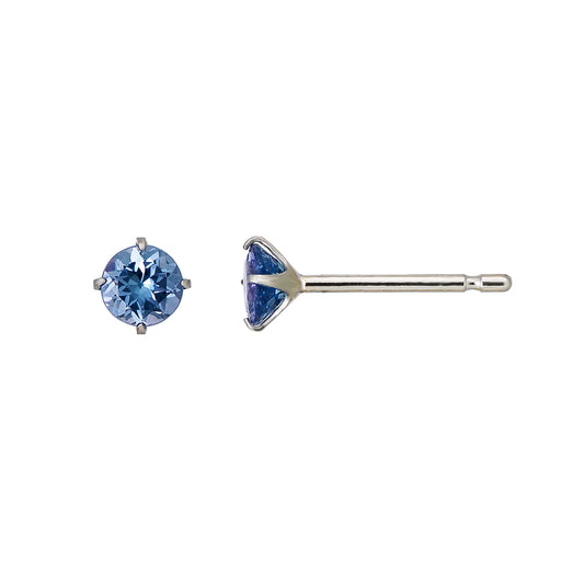 [Second Earrings] Platinum Tanzanite Earrings - Product Image