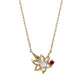 [Birth Flower Jewelry] July - Lily Openwork Necklace (10K Yellow Gold) - Product Image