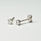 [Second Earrings] Platinum Diamond Earrings 0.2ct - Product Image