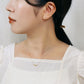 [Birth Flower Jewelry] October - Fragrant Olive Necklace (10K Yellow Gold) - Model Image