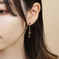 [Palette] Twin Mirror Earring Charms (10K Yellow Gold) - Model Image