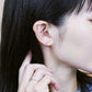 [Palette] 14K White Gold Wire Earring Bases - Model Image
