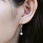 [Palette] 14K White Gold Wire Earring Bases - Model Image