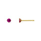 [Second Earrings] 18K Yellow Gold Ruby Earrings - Product Image