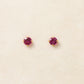 [Second Earrings] 18K Yellow Gold Ruby Earrings - Product Image