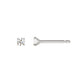 [Second Earrings] Platinum Cubic Zirconia Earring - Product Image