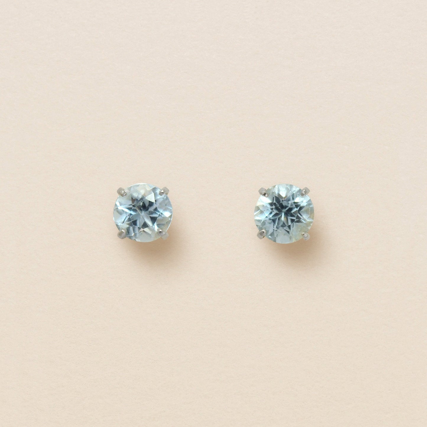 [Second Earrings] Platinum Aquamarine Earring - Product Image