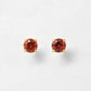 [Second Earrings] 18K Yellow Gold Orange Sapphire Earrings - Product Image
