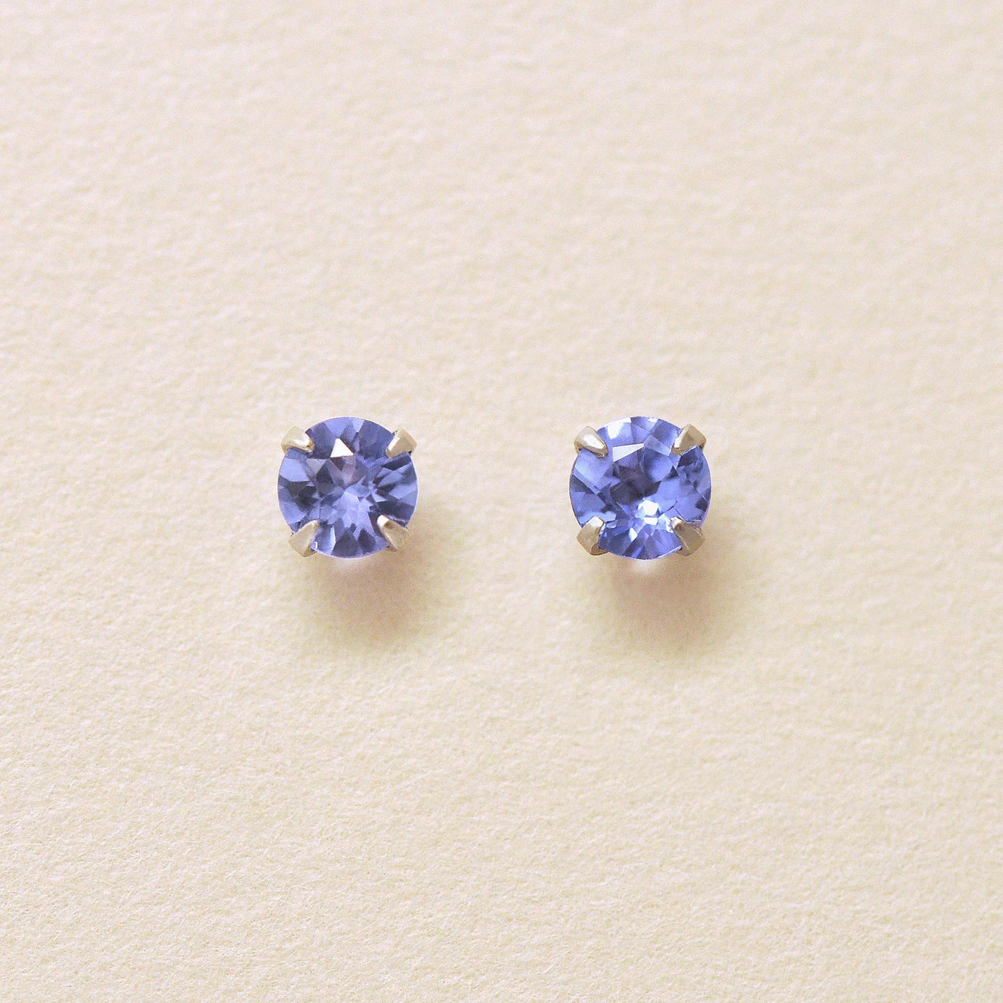 [Second Earrings] Platinum Tanzanite Earrings - Product Image