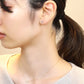 [Second Earrings] 18K Yellow Gold Tanzanite Earrings - Model Image