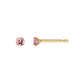 [Second Earrings] 18K Yellow Gold Pink Tourmaline Earrings - Product Image