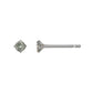[Second Earrings] Platinum Green Sapphire Earrings - Product Image