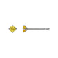 [Second Earrings] Platinum Yellow Sapphire Earrings - Product Image
